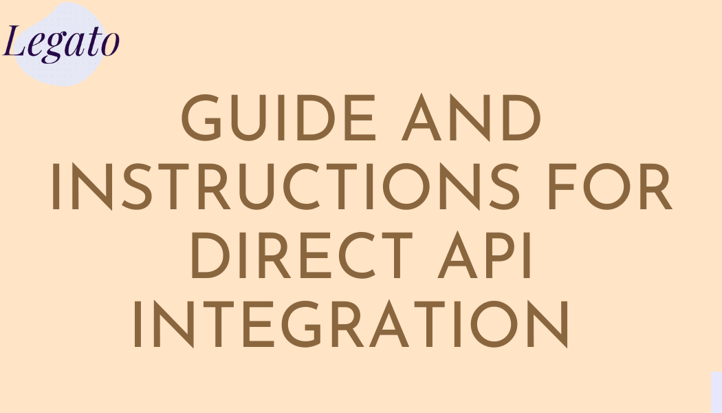 guide and instructions for direct api integration