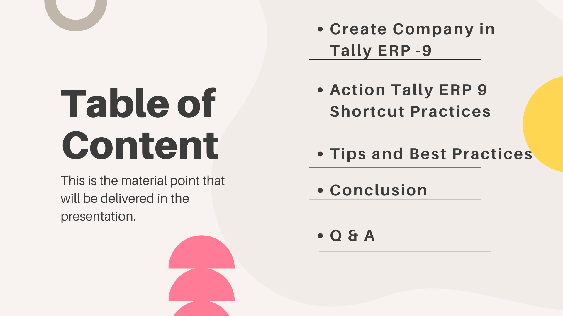 2 table of content TALLY