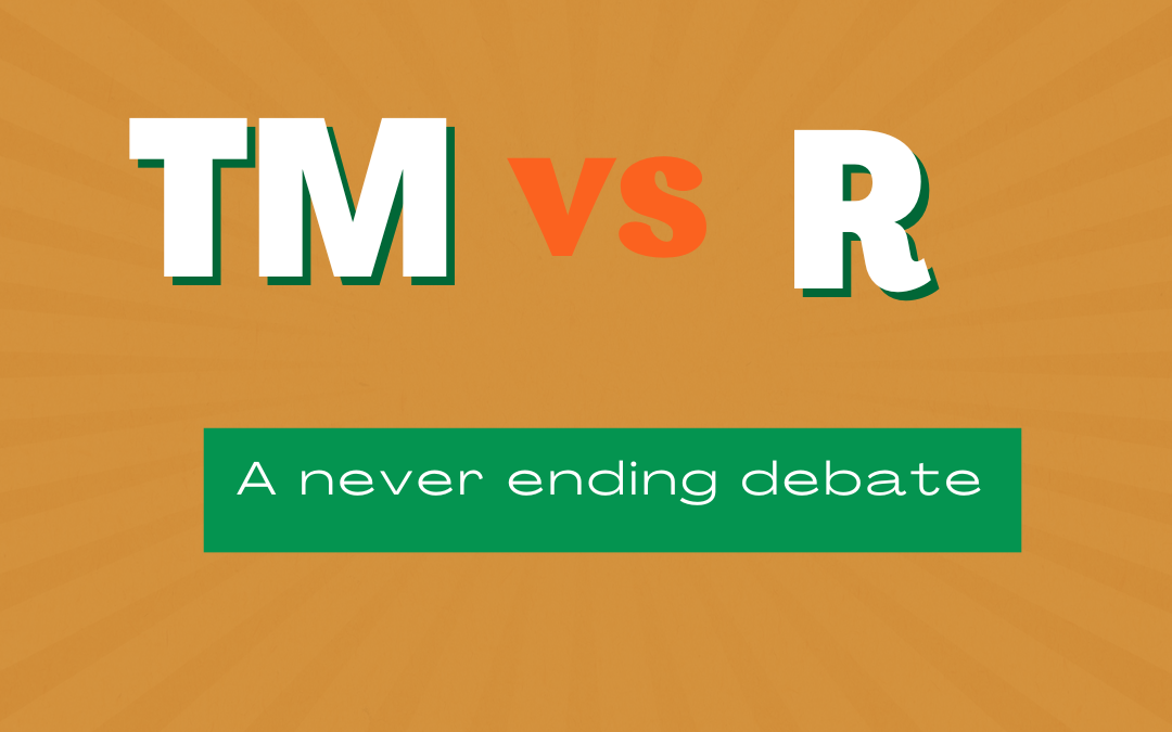 Difference Between TM VS R symbol .